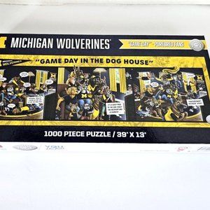 Michigan Wolverines "Game Day In the Dog House" 1000 Piece Jigsaw Puzzle NCAA